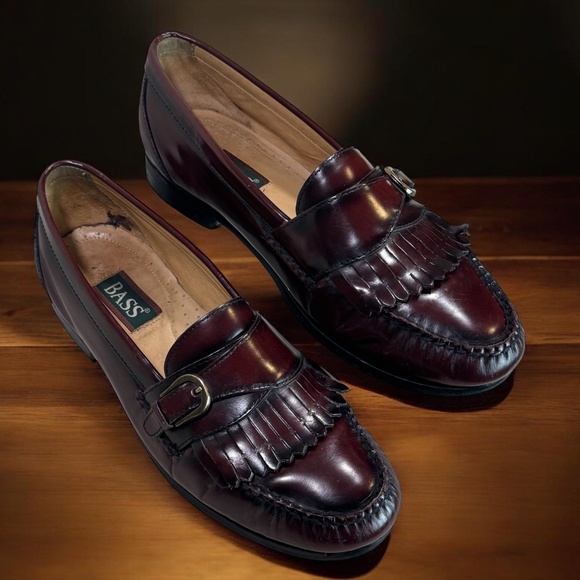 Bass Other - Bass Kiltie Buckle Loafers Mens Size 10W